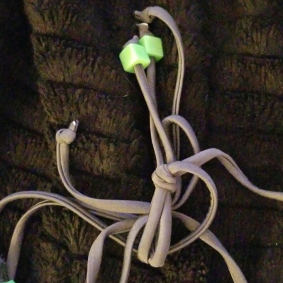 Y2K Neon Green and Gray Bikini - Picture 2 of 6